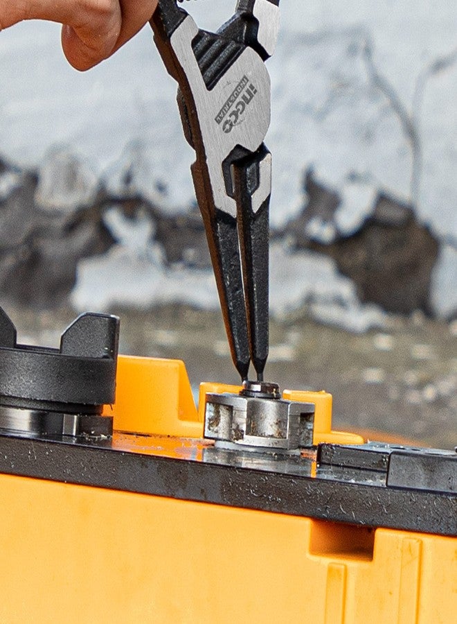 INGCO 7" 4pcs Circlip Plier Set Snap Ring Pliers Set Heavy Duty 7-inch Internal/External Circlip Pliers Kit Straight/Bent Jaw … - Image 2